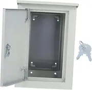 KALLORY Wall-Mounted Outdoor Distribution Box Dustproof Aluminum Enclosure Electrical Junction Box for Outdoor Use
