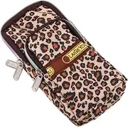 [WRITWAA] Portable Shoulder Pouch Canvas Crossbody Bag Shoulder Handbags Phone Pouches for Women Small Crossbody Purse Over Shoulder Bag for Women Sling Bag for Women Leopard