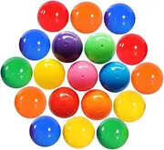 Abaodam 100pcs Kick Ball Bingo Cage Colorful Balls Numbered Bingo Balls Bar Game Props Pinballs Party Activity Props Entertainment Ball Replacement Carnival Toy Plastic