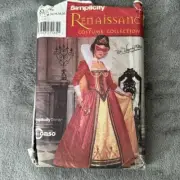 Simplicity Sewing Pattern 9832 Sz 14-18 Renaissance Outlander Costume Cosplay