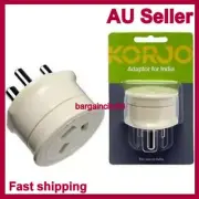 Korjo Outbound Travel Adaptor-For AUS AU NZ to Sri Lanka Adapter and India Plug