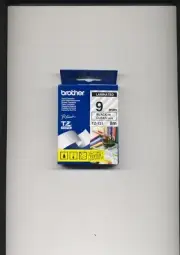 BROTHER P-TOUCH TAPE TZ-111 BLACK ON CLEAR 6MM