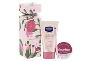 Vaseline Its All Rosy Gift Set with Lip Balm, Hand & Nail Cream and Lip Brush