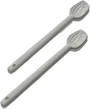 Set of 2 White Ceramic Stirring Spoon, Milk Powder, Seed, Spices, Ice Cream, Yogurt, Stirring, Mixing, Sugar Tablespoon, Spoon, for Coffee,