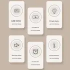 For Bedside Digital Alarm Clock Adjustable Brightness Clock Dual Power Options