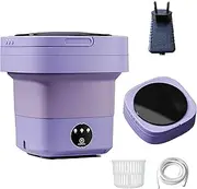 12L Portable Washing Machine, Mini Camping Washing Machine, Foldable for Camping, Home, Dormitories, Socks, Underwear (EU Power)