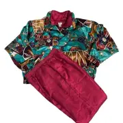 Vintage Bocoo XL Wind Breaker Track Suit Full Zip Quilted Jacket Pants NOS 80s