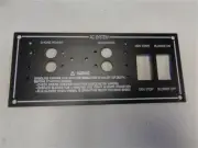 FOUR WINNS AC SYSTEMS BLACK ALUMINUM BLANK SWITCH PANEL 9" X 3 7/8" MARINE BOAT