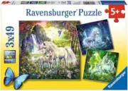 Ravensburger 3 x 49 Piece Jigsaw Puzzles - Beautiful Unicorns