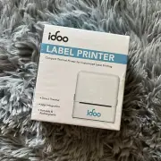 iDOO Thermal Label Maker Portable Barcode Label Maker Machine with 2 Tapes