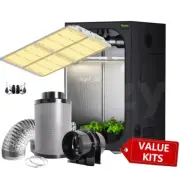 GROZY GR 4000 LED Grow Light 150x150x200cm Tent 6 inch Carbon Filter Fan Combo