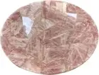 18" Round Pink Agate Coffee Table Top Rose Quartz Stone Hallway Furniture Decors