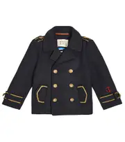 [Scotch & Soda Kids] Scotch & Soda Kids Double-breasted jacket Y 14 blue