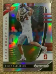 2020 Panini Prizm COLBY PARKINSON (#135) Silver Refractor Seahawks