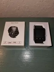 New In Box Android Compatible Smart Watch-Black