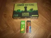ZOMBIE KITTENS CARD GAME PLUS 2 CHRIS HANDY MINI CARD GAMES - NIB