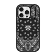 iPhone 16 Pro Impact Ring Stand Case MagSafe Compatible bandana paisley lace