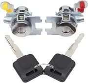 MOTOKU Pair Front Door Lock Cylinder w/Keys for Nissan Versa 2007-2013 Left Driver and Right Passenger Side