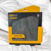 ManMade Microfiber Sports Towel Super Absorbent Gray 30” X 19.5”