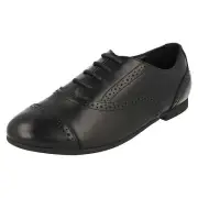 Girls Clarks Bootleg Brogue School Shoes - Selsey Cool