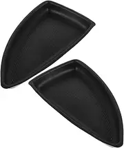 SOLUSTRE 2pcs Replacement Car Door Switch Bezel Cap Easy Installation Door Handle Bolt Covers (Front Left, Front Right)