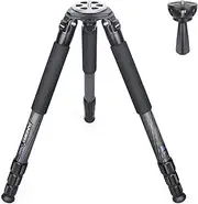 Portable Carbon Fiber Tripod-INNOREL LT324C Professional Heavy Duty Tripod Stand with 75mm Adapter for Camera,Bird Photography,DSLR,Max Load 66pounds/30kg,Max Height 57inches/146cm