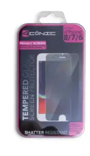 Iphone 8/7/6 privacy screen tempered glass screen protector