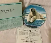 Polar Grizzly Bear Bradford Exchange Dominion China Collector Plates