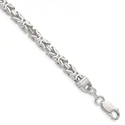 7 Inch Sterling Silver 4.25mm Byzantine Chain