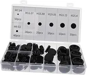 Cabilock Comprehensive 170pcs Rubber Grommet Kit Wire Hole Plugs Electrical Wire Grommets Firewall for Automotive Use