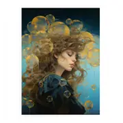 Gold Azure Women Canvas Print