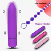 10 Speed Bullet Vibrator Dildo Wand G-spot Clitoris Stimulator Massager Sex Toy