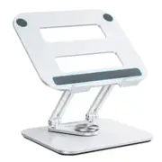 360 Rotatable Laptop Stand with Phone Holder Angle Height Adjustable Foldable La