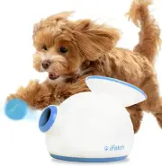 Interactive Mini Tennis Ball Launcher for Dogs, Blue/White S (Pack of 1)