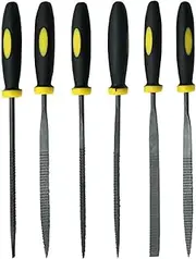 5x180mm 6pcs in 1 Needle File Set Square/Round File/Half Round/Triangle File/abreast End Hand Tool Accessories