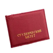3 Pcs New Russian Student PU leather ID card protection cover bag Litchi pattern case holder