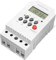 220V 25A Digital Programmable Timer Din Rail Electronic Timer Time Switch Controller with LCD Display Clock