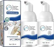 2 Pcs Dry Foam Cleaner, Clothing Dry Cleaning Spray, Multi-purpose Dry Cleaning Clothing Cleansing Foam Rinse-Free Agent, Wash-free Clothing Foam Cleansing Spray, 30ml
