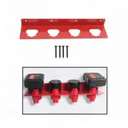 12V Battery Storage Holder 4 Slots High Strength Battery Rack for Workshops