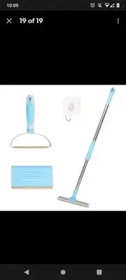 Pet Hair Remover Set Length Adjustable Telescopic Rod Dog Hair Scraper Rake