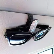 Bling Sunglasses Holder Clip Diamond R Stone ng Car Visor Sunglasses Clip Holder Multicolor118 One Size