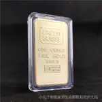 現貨【24小時出貨】歐洲紀念幣瑞士1盎司紀念塊新款瑞士塊外貿硬幣金條鍍金塊紀念章