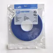 Moroday DOUBLE SIDED ULTRA HIGH BOND ACRYLIC TAPE 12mmx30m Indoor/Outdoor CLEAR