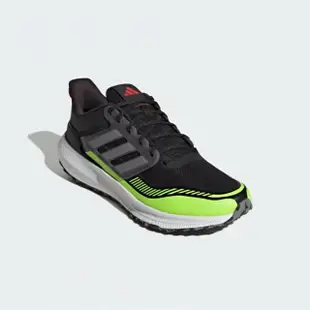 【adidas 愛迪達】慢跑鞋 男鞋 運動鞋 緩震 ULTRABOUNCE TR 黑綠 ID9399