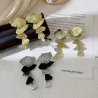 Hook Piercing Vintage Long Earrings Shell Shaped Exaggerated Earrings Party