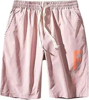 [Generic] 12 Gift Straight Drawstring Runing Solid Casual Summer Printed Pants Sports Shorts Color Men's Casual Shorts Men's Sports Shorts