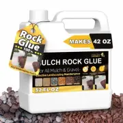 Concentrate Gravel Binder, Makes 42oz Mulch Rock Glue for Landscaping, Strong...