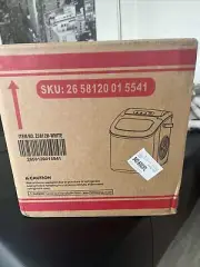 White 26Lbs/24H Portable Ice Maker Machine Countertop Self-cleaning Scoop Handel