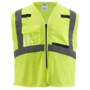 Milwaukee Tool Safety Vest Class 2 High Visibility Yellow Mesh Safety Vest