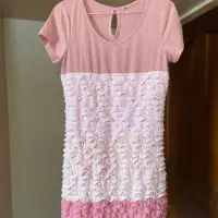 在飛比找蝦皮購物優惠-東京著衣 多層蛋糕漸層粉色洋裝